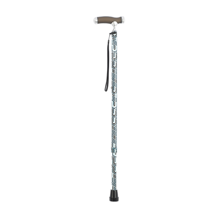 Narrow Neck Walking Stick - Geo Pattern image 0