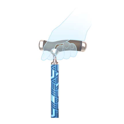 Narrow Neck Walking Stick - Geo Pattern image 5