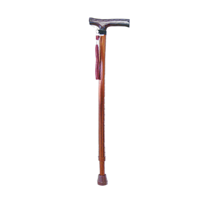 Walking Stick - Wooden "T" Handle - Brown image 0
