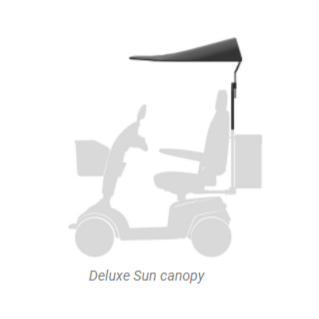 Scooter Xtras Deluxe Canopy - Black image 1