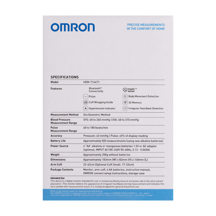 Omron Standard Blood Pressure Monitor  M-L Cuff - Bluetooth® image 4