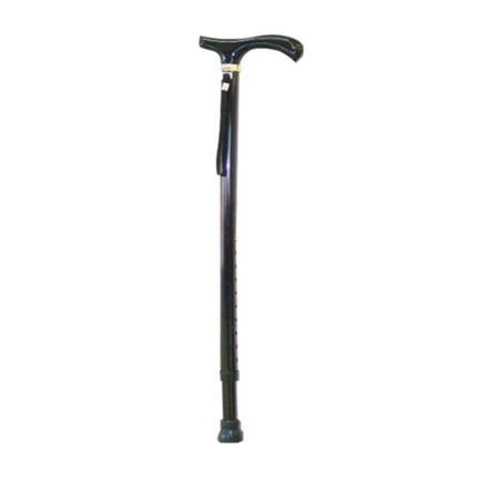 Walking Stick - Wooden "Swan" Handle - Black image 0