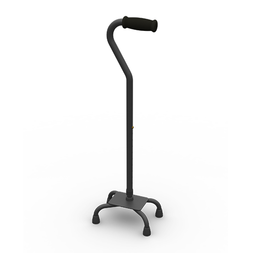 Steel Offset Quad Cane image 1