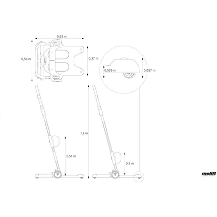 Molift Raiser Pro Sit to Stand Transfer Platform image 14