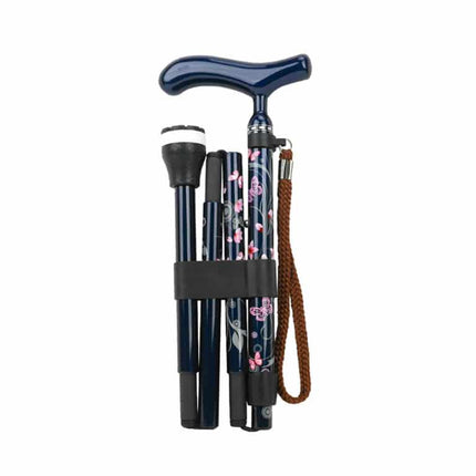 Blossum Floral Carbon Fibre Folding Cane