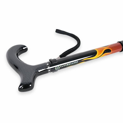 Hot Rod Flame Carbon Fibre Folding Cane
