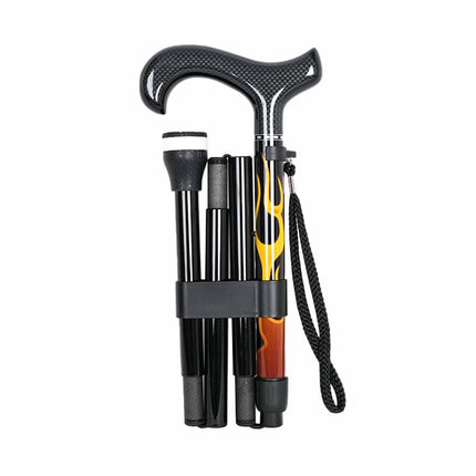Hot Rod Flame Carbon Fibre Folding Cane
