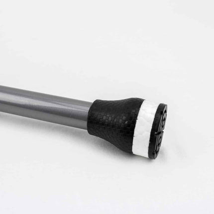 Metallic Silver Carbon Fibre Folding Cane