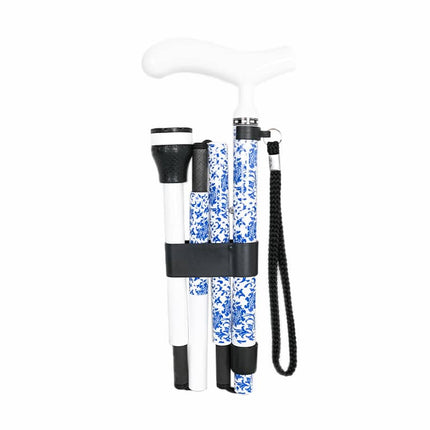 Porcelain Carbon Fibre Folding Cane