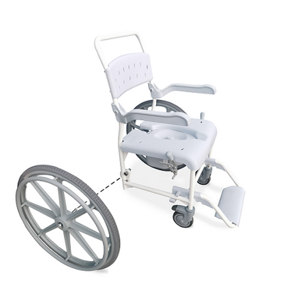 PLUO MOBILE SHOWER COMMODE SELF PROPELLED CONVERSION KIT