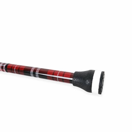 Tartan Flame Carbon Fibre Folding Cane