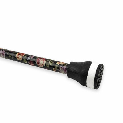 Rose Floral Carbon Fibre Folding Cane