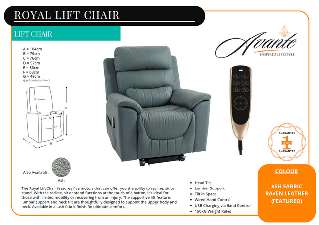 Royal 5 Motor Lift Tilt Chair