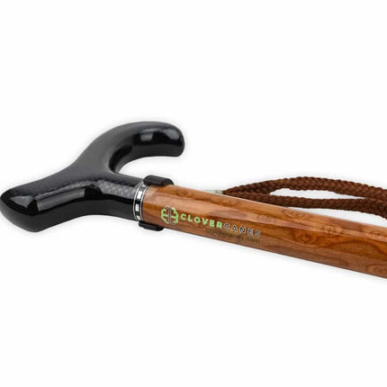 Wood Grain Carbon Fibre Folding Cane