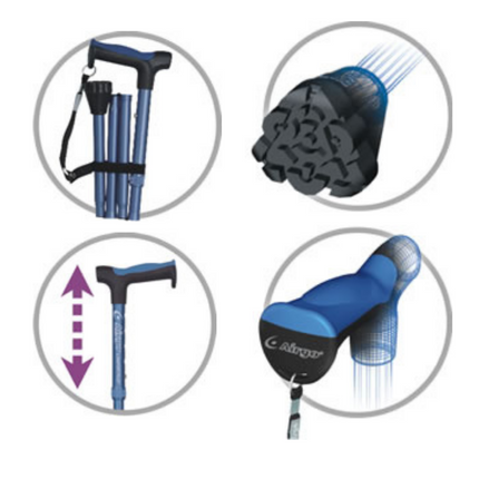 Airgo® Comfort-Plus™ Folding Aluminium Cane image 12