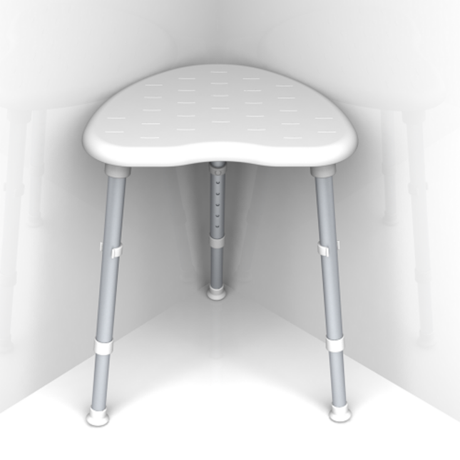 Space Saver Corner Shower Stool image 1
