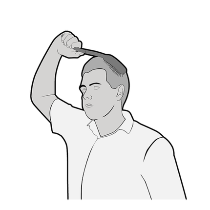 Long Handled Hair Brush image 2