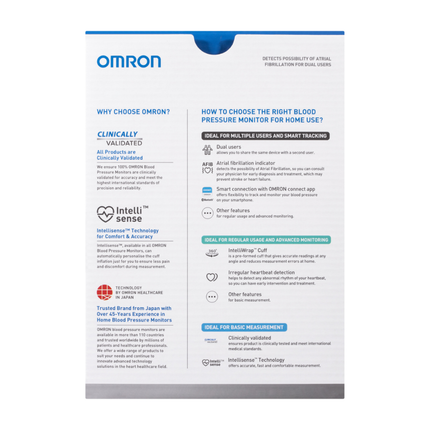 Omron Elite + AFIB Blood Pressure Monitor  - Bluetooth® image 12