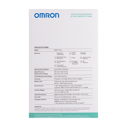 Omron Plus Blood Pressure Monitor - Bluetooth® image 6