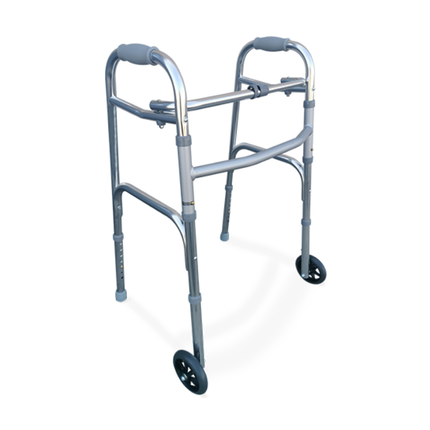 Folding Walking Frame, Front Wheels image 0